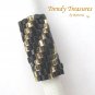 Sparkling Gold, Shiny Black Spiral, Dreadlock Sleeve, Dread Bead, #TrendyTreasuresByRamona