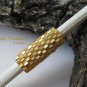 Matte Gold Dreadlock Sleeve, Dread Bead, #TrendyTreasuresByRamona