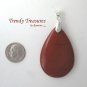 Flame Jasper Teardrop Pendant,Artisan Crafted,Make Necklace,#TrendyTreasuresByRamona
