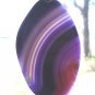 Purple Onyx Agate Pendant Polished Oval Gemstone, #TrendyTreasuresByRamona