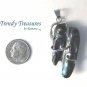 Wrapped Natural Pearl Pendant ,Polished Gemstone, #TrendyTreasuresByRamona