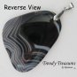 Black Onyx Agate Pendant Polished Gemstone Necklace, #TrendyTreasuresByRamona
