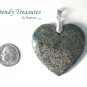 Ocean Agate Heart Pendant Polished Gemstone Bead, #TrendyTreasuresByRamona