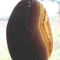 Red Onyx Agate Pendant Polished Gemstone Necklace, #TrendyTreasuresByRamona