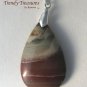 Rainbow Jasper Pendant Polished Teardrop Gemstone, #TrendyTreasuresByRamona