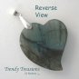 Natural Labradorite Tilted Heart Pendant Gemstone Bead,#TrendyTreasuresByRamona