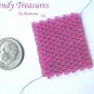 ToHo Cube Beads, 2 mm, 15 Grams, Hot Pink, No. 980, #TrendyTreasuresByRamona,