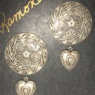 Button with Charm Dangles - Free Shipping