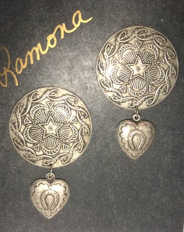 Button with Charm Dangles - Free Shipping