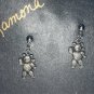 Pewter Teddy Bear Earrings