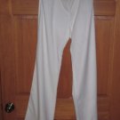 Womens New York & Company White Linen Cotton Pant TALL