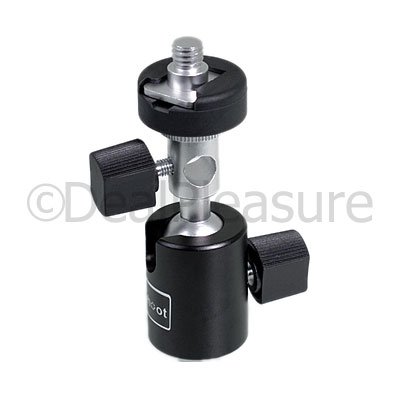 360° Swivel Flash Bracket Tripod Ball Head Type with Umbrella Holder