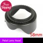 58mm Flower Petal Lens Hood anti Lessening Vignetting for Canon Nikon Sony