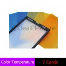 6 Color Temperature and White Balance Card for Photography