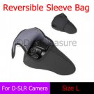 Reversible Neoprene D-SLR Camera Sleeve Bag Pouch Case L for Canon Nikon Sony