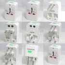 2x Universal Travel Power AC Adapter Plug AU/UK/US/EU Power Indicator Light