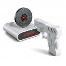Laser Target Gun Alarm Clock with LCD Screen Novelty Gadget