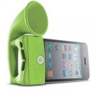 Horn Stand Amplifier Speaker for Apple iPhone 4 -Cute-Green