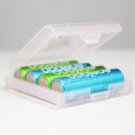 5x Hard Plastic Case Holder Storage Box for AA Battery 4 Cell