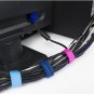 10x Multicolor Nylon Velcro Cable Ties Straps to Tidy Cables Wire Organiser