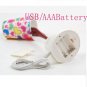 Coffee Cup LED Light Desk Table Lamp Office Home USB/AAA Battery Energy Save
