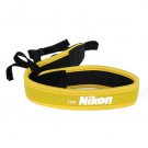 Camera Shoulder Strap for NIKON SLR DSLR Soft Neoprene Neck Belt - Yellow