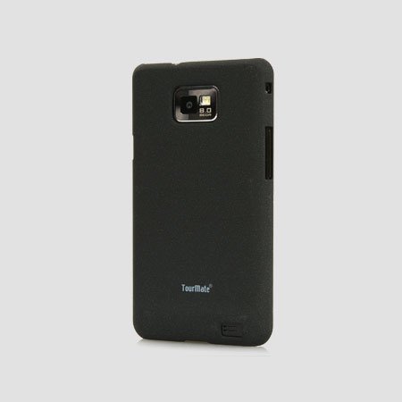 Protect Case Cover Set for Samsung I9100 Galaxy S II 2 Cell Phone - Sanding Series - Black