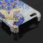 3D Phoenix Rhinestone Case Cover Protector for Apple iPhone 4G 4S New (blue diamond grad)