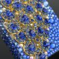 3D Phoenix Rhinestone Case Cover Protector for Apple iPhone 4G 4S New (blue diamond grad)