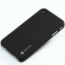 Slim Case Protector Cover for iPhone 4S 4 Sanding Material Anti Fingerprint -Black-