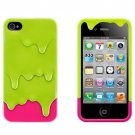 IPHONE Melt The Ice Cream Phone Protective Cover Green for IPHONE 4 4S