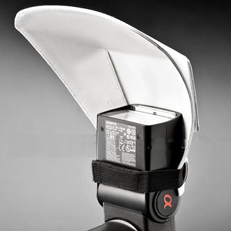 Universal Flash Bounce Reflector Diffuser Shovel Arc Shape for Canon Nikon etc