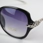 Crystal Frame UV Protection Sunglasses Lady Women&acirc;��s Eyewear with Glasses Case
