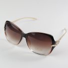 Crystal Frame UV Protection Sunglasses Lady Women’s Eyewear with Glasses Case