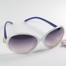 Crystal Frame UV Protection Sunglasses Lady Women’s Eyewear with Glasses Case