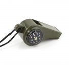 SUPER WHISTLE WITH COMPASS & THERMOMETER MILITARY ARMY