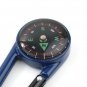 Carabiner Key Chain Metal Compass Outdoor Camping Blue