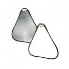 24" 60cm 2-in-1 Studio Light Reflector Silver & White Portable Folding Handy