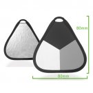 32" 80cm 4-in-1 Studio Light Reflector Silver Black & White Gray Portable Folding Handy