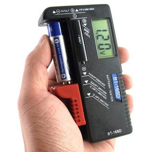 Universal Scales Handheld Battery Volt Digital Tester BT-168D for 1.5V AA AAA CD Cell 9V Batteries
