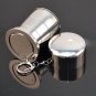 Portable Metallic Telescopic Drink Cup Foldable for Home Outdoor Sports Hiking (M)