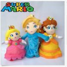 3X Super Mario Bros Plush Princess Peach Daisy Rosalina Toy Stuffed plush Doll