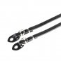 CANPIS Paded Extended Length Genuine Leather Camera Neck Shoulder Strap for Mirrorless DSLR Black