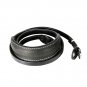 CANPIS Paded Extended Length Genuine Leather Camera Neck Shoulder Strap for Mirrorless DSLR Black