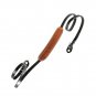 CANPIS Paded Long Genuine Leather Camera Neck Shoulder Strap for Mirrorless DSLR Black & Brown