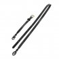 CANPIS 4 Stage Adjustable Long Genuine Leather Camera Neck Shoulder Strap for Mirrorless DSLR Black