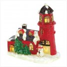 SNOWY COTTAGE TEALIGHT HOLDER sku 13386