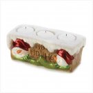 SMILING SNOWMAN TEALIGHT BRICK sku 13384