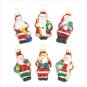 SANTA GLASS ORNAMENTS sku 37364