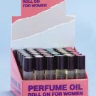 Lady's Perfume Oil Roll On Display 36ct